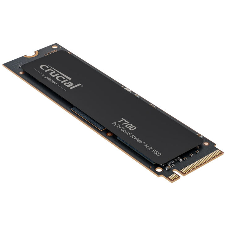 Crucial T700 NVMe SSD, PCIe 5.0 M.2 Type 2280 - 2 TB without heatsink image number 2