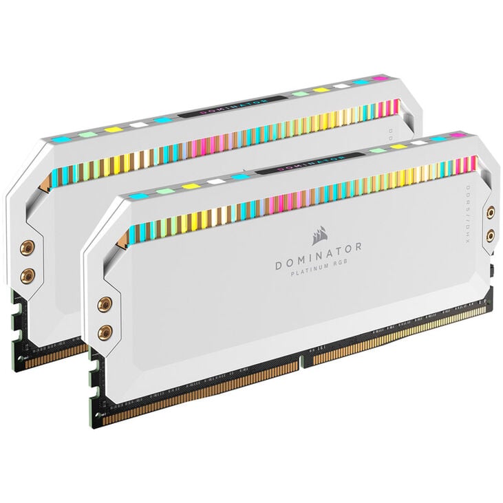 Corsair Dominator Platinum RGB DDR5-5200 RAM, CL40, XMP - 32 GB Dual-Kit, weiß image number 0