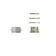 Thermal Grizzly DeltaMate Pass-Through Fitting, G1/4&rdquo;-Gewinde - matt vernickelt image number null