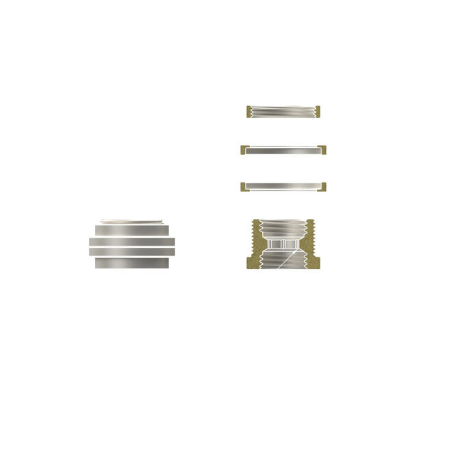 Thermal Grizzly DeltaMate Pass-Through Fitting, G1/4&rdquo;-Gewinde - matt vernickelt image number 1