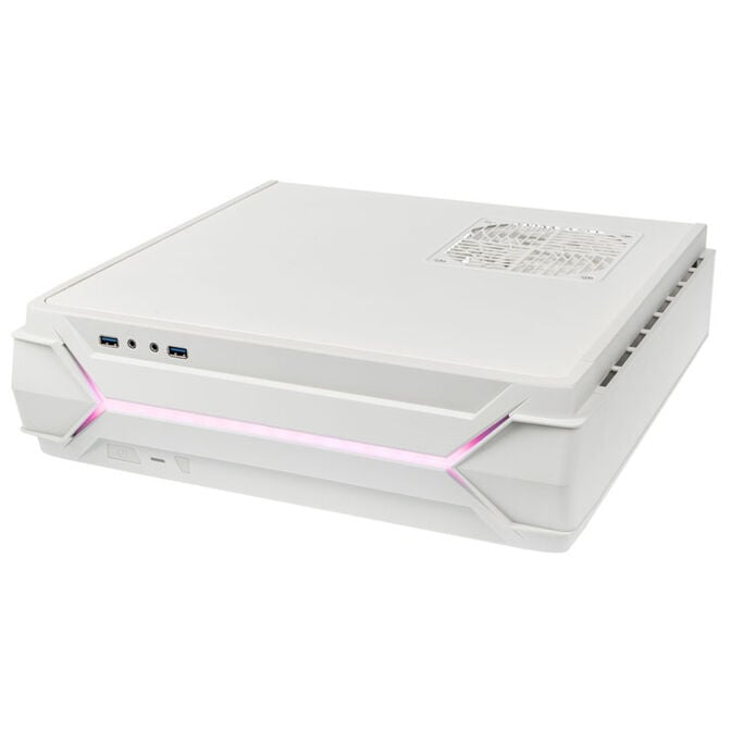 Silverstone raven z rvz03w-argb | bela | mini-itx htpc | argb osvetlitev | atx napajalnik | gpu do 330 mm | slim ohišje 3 Silverstone raven z rvz03w-argb bela ležeča postavitev za htpc računalnik