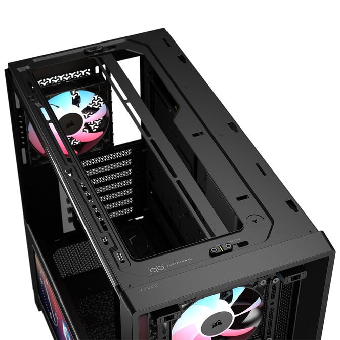 CORSAIR FRAME 4000D LCD RS PC-Geh&auml;use, Midi-Tower, ATX, ARGB, Tempered Glass - schwarz image number 11