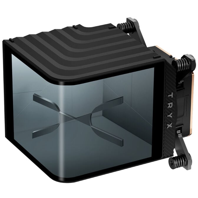 TRYX Panorama CPU Wasserblock, AMOLED-Display, Intel- und AMD-Sockel - schwarz image number 0