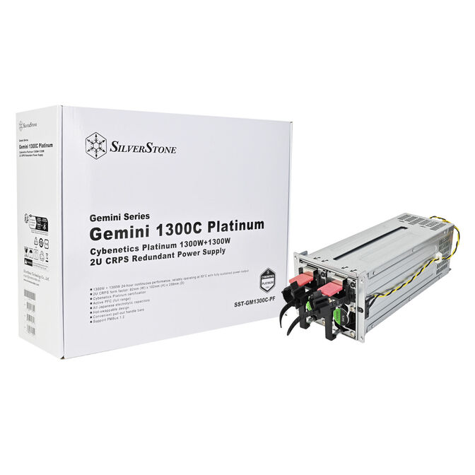 SilverStone Gemini 1300C Platinum redundant 2U power supply - 1,300 Watts image number 15