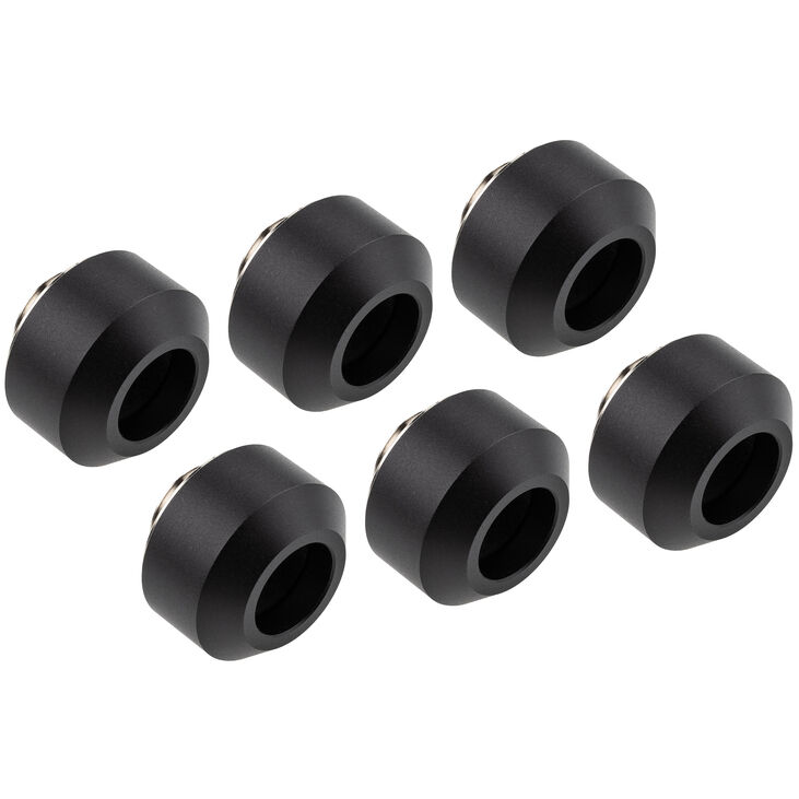 Optimus Hardtube Fitting, 12 mm, 6er Pack mit Werkzeug - schwarz image number 0