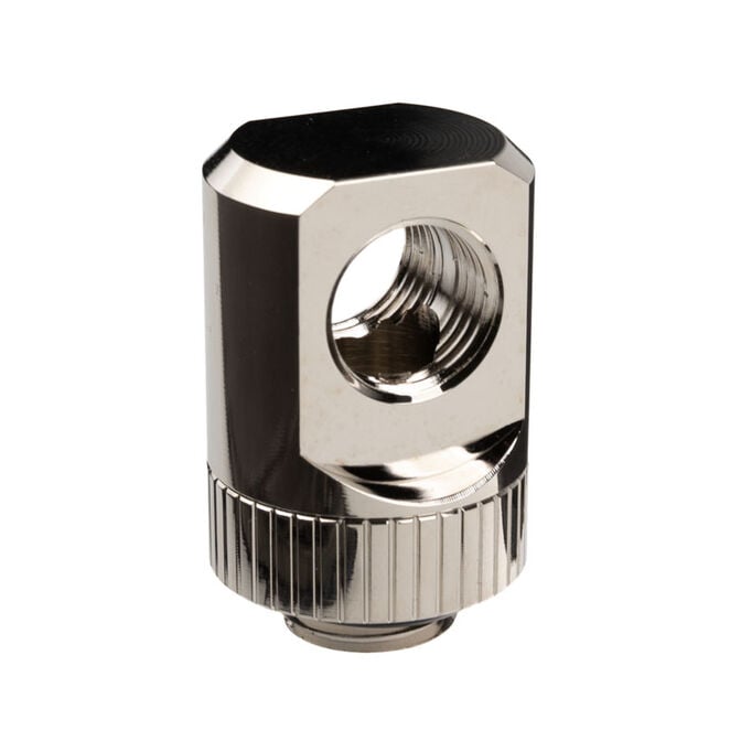 EK Water Blocks EK-Torque Adapter T-Splitter G1/4 inch male to 2x G1/4 inch female - rotary, nickel silver image number 2