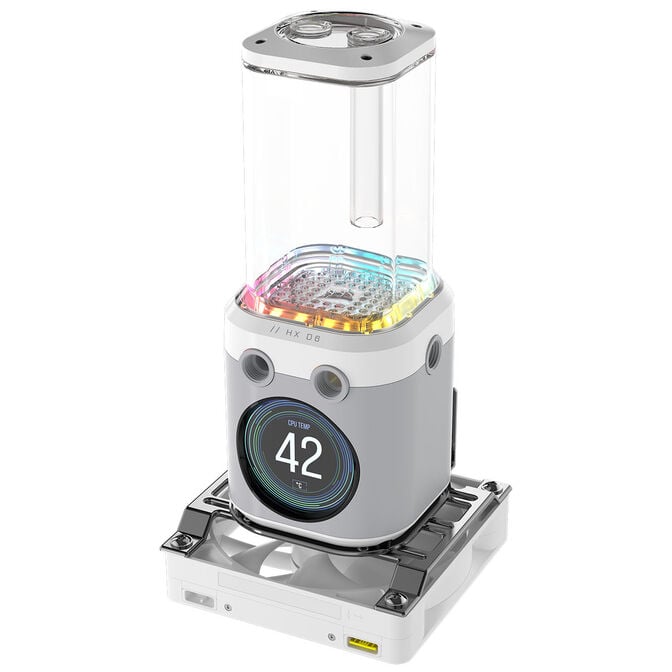 Corsair iCUE Link XD6 RGB Elite LCD Pump Reservoir Combo - white image number 8
