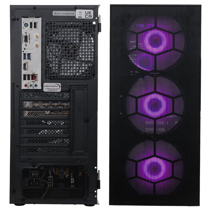 Gaming PC Mach 2, AMD Ryzen 5 7500F, RTX 5060 Ti 16GB - Prebuilt PC with Windows image number 4