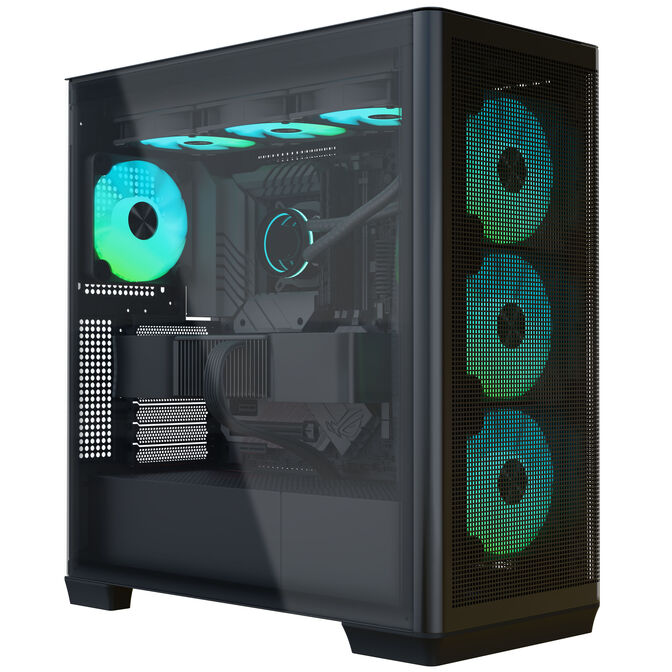APNX Creator C1-R PC-Geh&auml;use, Midi-Tower, ATX, Tempered Glass - schwarz image number 0