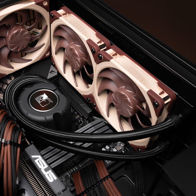 Noctua NL-LC1-24 AiO-Wasserk&uuml;hlung - 240mm, schwarz/braun image number 2