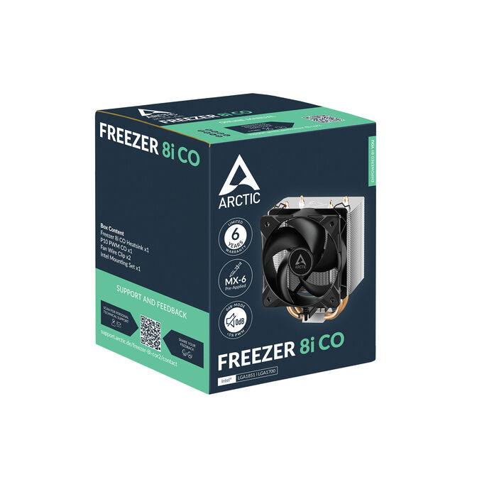 Arctic Freezer 8i CO CPU Cooler, Intel Socket LGA1851/1700, PWM &ndash; black, 100mm image number 5