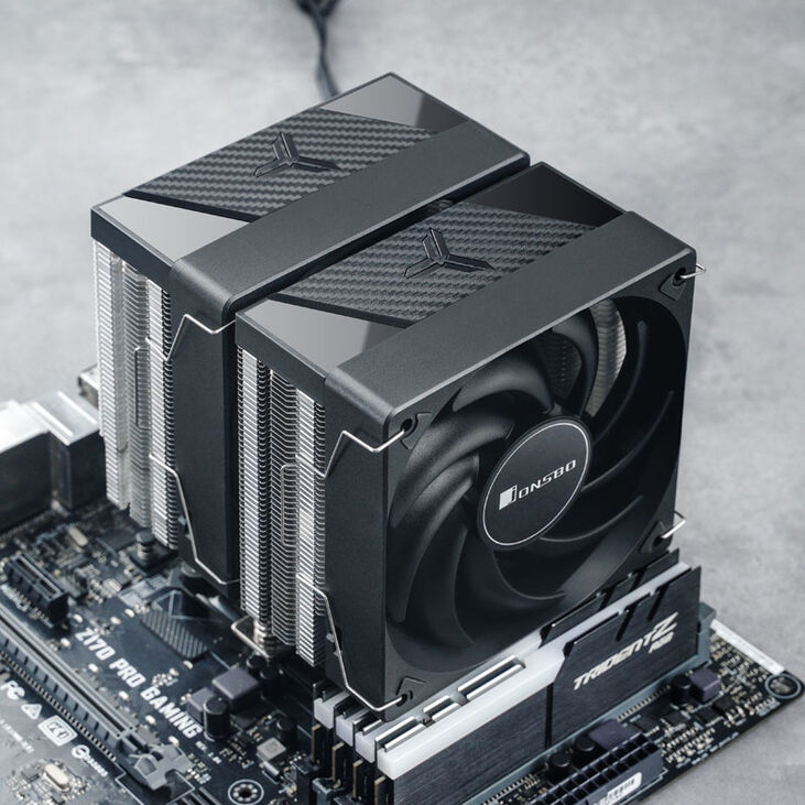 Jonsbo CR-3000 CPU-Kühler, Dual Tower, 120mm - schwarz image number 9