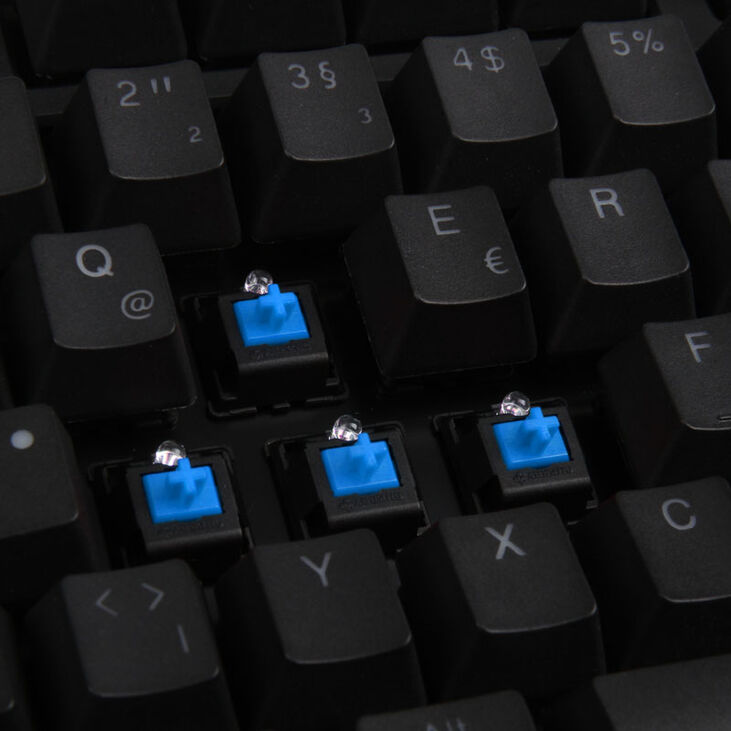 Ducky One 2 Backlit PBT Gaming Tastatur, MX-Blue, weiße LED - schwarz image number 8