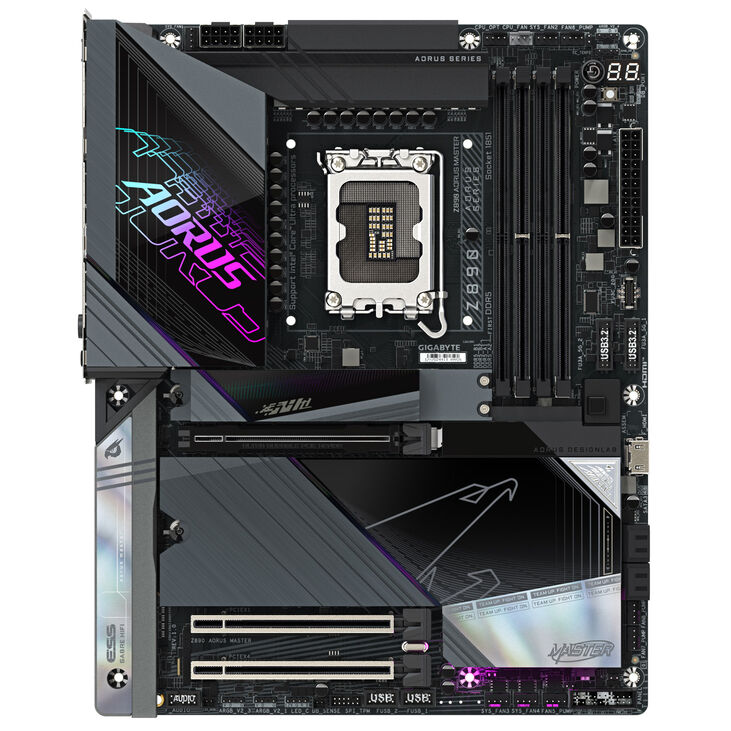 GIGABYTE Z890 AORUS Master Mainboard, Sockel LGA 1851, Intel Z890, ATX, DDR5 image number 2