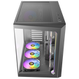 Antec C5 Computer Case, Mid-Tower, ATX, RGB, Tempered Glass - black image number null