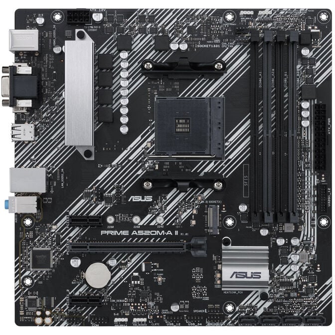 ASUS Prime A520M-A II/CSM, AMD A520 motherboard, socket Socket AM4, DDR4 image number 2