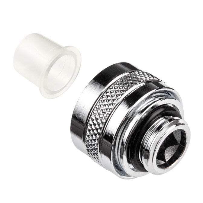 Alphacool Eiszapfen PRO fitting 13mm hard tube G1/4 - chrome image number 1