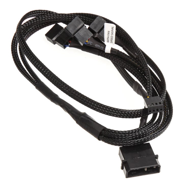 EK Water Blocks EK-Cable Y-Weiche für 4x 4-Pin-PWM-Lüfter - 80 cm image number 1