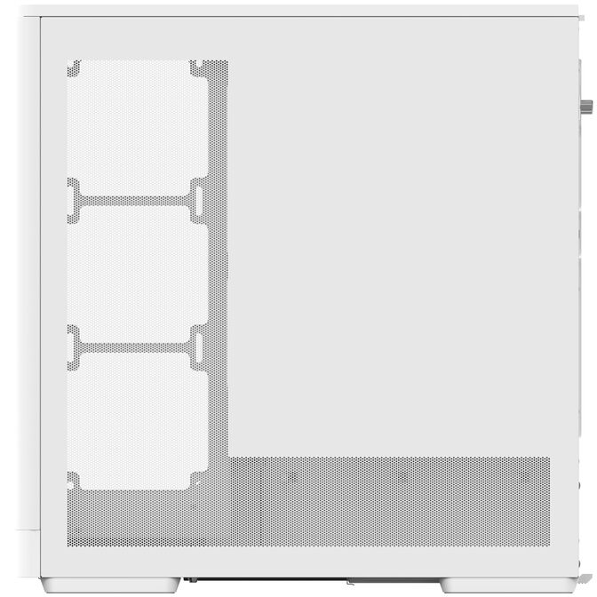 Aerocool D520A PC Case, Mid Tower, ATX, Tempered Glass, RGB - White image number 5