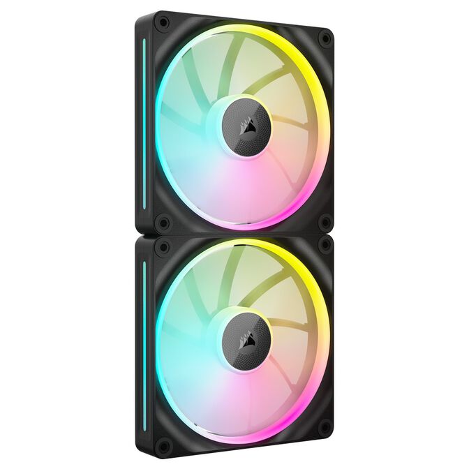 Corsair iCUE Link LX140 RGB, PWM L&uuml;fter, 2er Pack - 140mm, schwarz image number 0