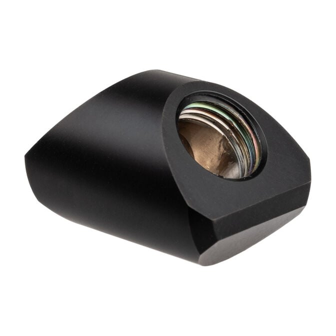 EK Water Blocks EK-Quantum Torque Adapter 90 Degree G1/4 Inch Female to G1/4 Inch Female - Black image number 1