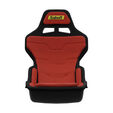 Sabelt SRP-1 Simracing-Sitz, Glasfaser-Schale, Formel-Design, gepolstert - racing red image number null