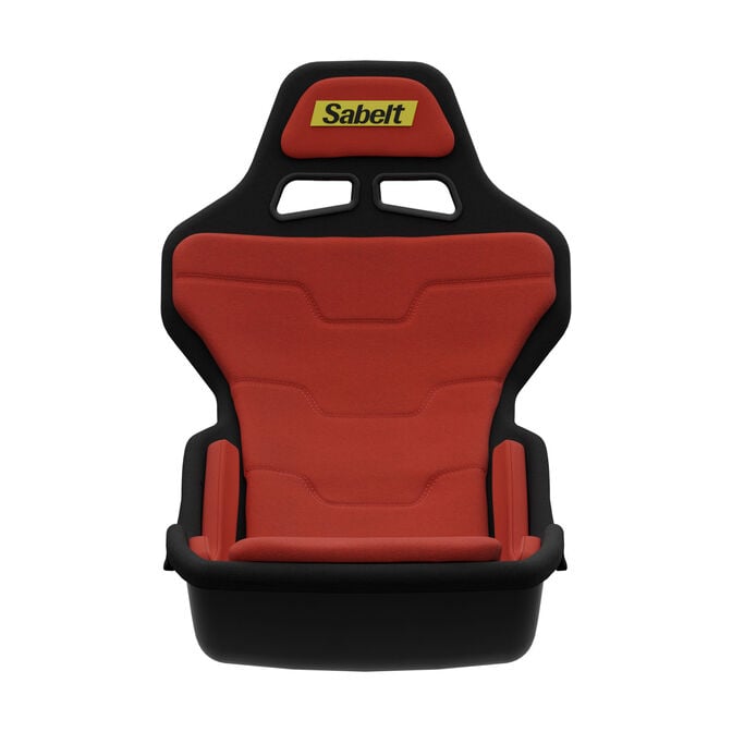 Sabelt SRP-1 Simracing-Sitz, Glasfaser-Schale, Formel-Design, gepolstert - racing red image number 2