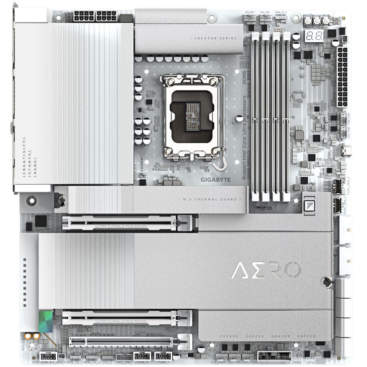GIGABYTE Z890 AERO D Mainboard, Sockel LGA 1851, Intel Z890, ATX, DDR5 image number 2