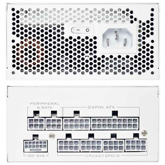 Lian Li SP750 V2 Gold Netzteil, modular, ATX 3.1 - 750 Watt, wei&szlig; image number 4