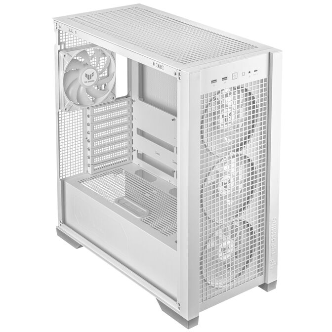 ASUS TUF Gaming GT302 TG ARGB Geh&auml;use - wei&szlig; image number 7