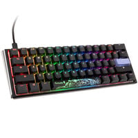 Ducky One 3 Classic Black/White Mini Gaming Tastatur, RGB LED - MX-Speed-Silver (US)