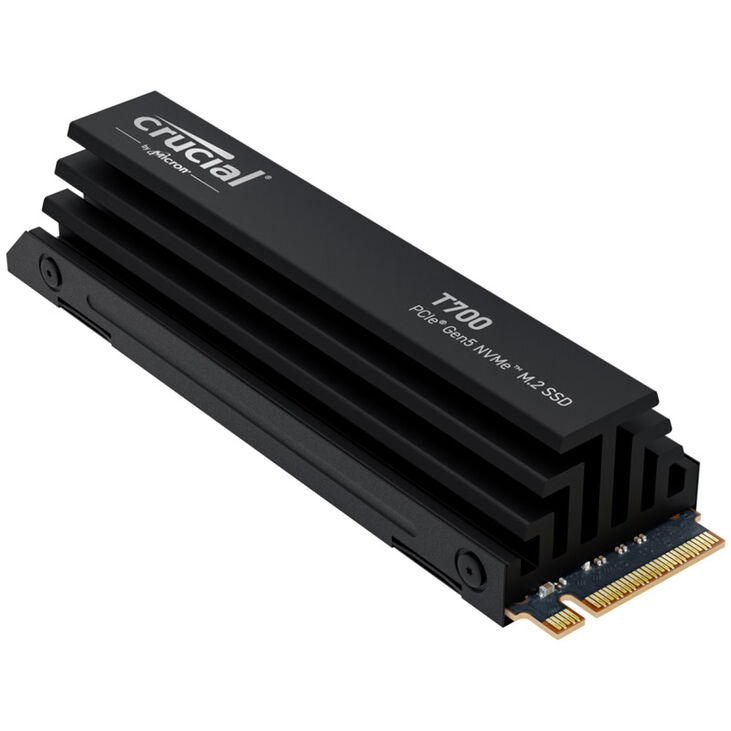 Crucial T700 NVMe SSD, PCIe 5.0 M.2 Type 2280 - 1 TB with heatsink image number 2