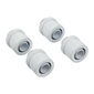Corsair Hydro X Series XF Compression G1/4 13/10 Fittings Four Pack - weiß