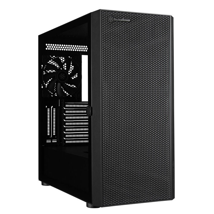 SilverStone SST-SEH1B-G - SETA H1 Midi-Tower, Tempered Glass - schwarz image number 1
