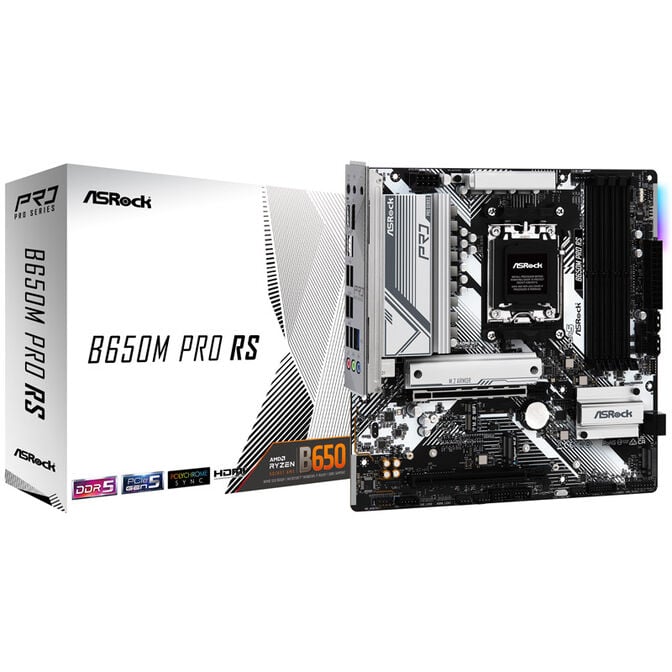 ASRock B650M Pro RS, AMD B650 motherboard - Socket AM5, DDR5 image number 0