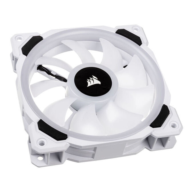 Corsair LL120 RGB Dual Light Loop PWM Fan, 3-Pack including Controller - 120mm white image number 1