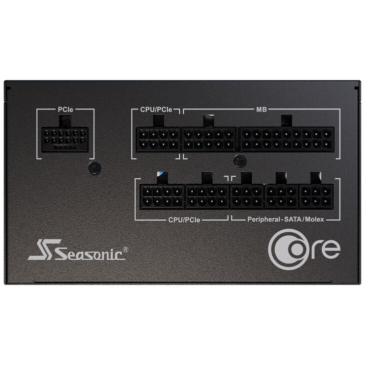 Seasonic Core GX 80 PLUS Gold power supply, modular, ATX 3.1, PCIe 5.1 - 850 Watts, black image number 4