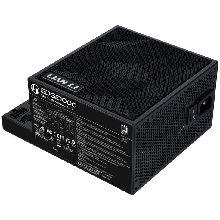 Lian Li EDGE EG1000 80 PLUS Platinum Netzteil, PCIe 5.1, ATX 3.1 - 1000 Watt, schwarz image number 3