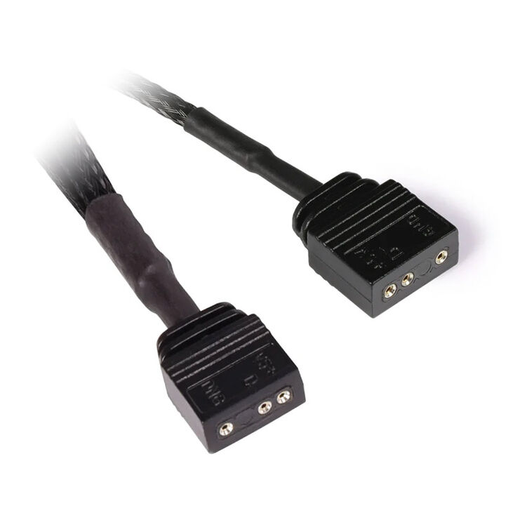 Alphacool Extension aRGB 3-Pin to 3-Pin, sleeved - 15cm image number 1