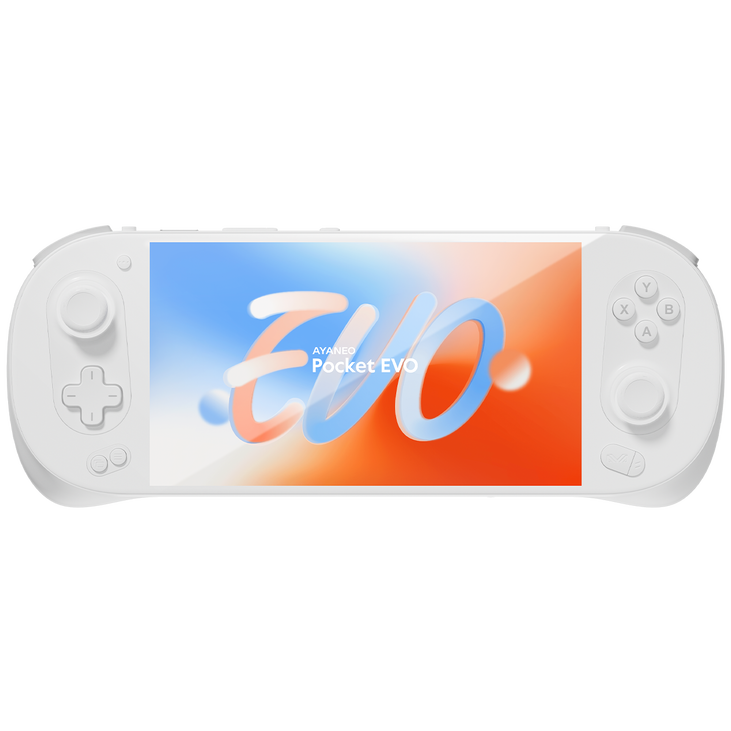 AYANEO Pocket EVO Handheld Konsole, 7-Zoll-OLED, 120Hz - Sky White, 256GB / 12 GB image number 0