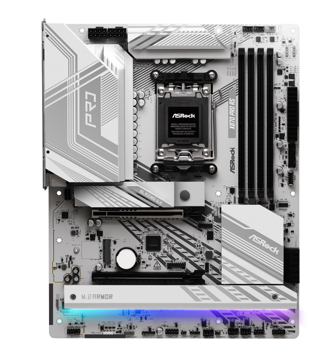 ASRock X870 Pro RS motherboard, Socket AM5, AMD X870, ATX, DDR5 image number 4