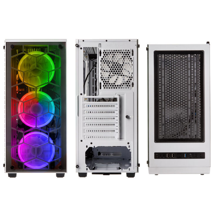 Kolink Observatory RGB Midi-Tower, Tempered Glass - weiß Window image number 3