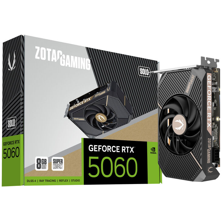 ZOTAC GAMING GeForce RTX 5060 Solo, 8192 MB GDDR7 image number 0