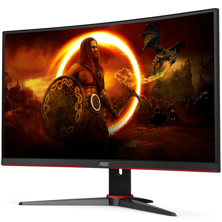 AOC C24G2AE, 23.6 inch Curved Gaming Monitor, 165 Hz, VA, FreeSync image number 3