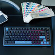 Ducky OK-M 75 Gaming-Tastatur, 75%, Hot-Swap-f&auml;hig, RGB, ANSI - KTT Wine Red Switches image number null