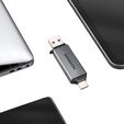 AXAGON CRE-DAC External USB 3.2 Gen1 Type-C+Type-A 2-slot SD/microSD image number null