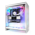 NZXT H7 Flow RGB PC Case, Mid Tower, E-ATX, RGB, Tempered Glass - White image number null