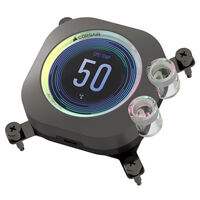 Corsair Hydro X Series XC7 RGB Elite LCD CPU Water Block LGA 1700, AM4 / AM5 - black