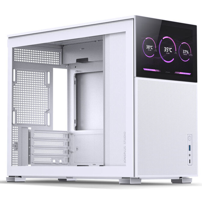 Jonsbo D31 MESH Screen Micro-ATX Geh&auml;use, Tempered Glass - wei&szlig; image number 0