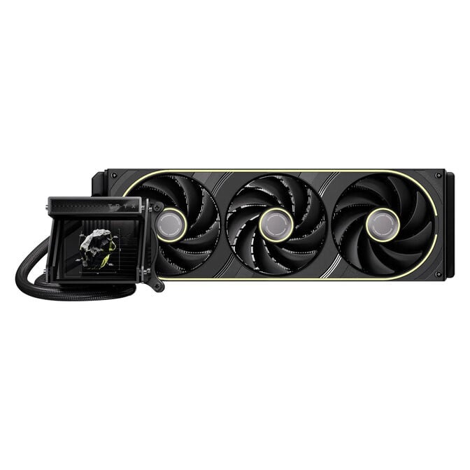 TRYX HOLO ARGB 360 AiO-Wasserk&uuml;hlung, 360 mm, Hologramm-Display, ARGB - schwarz image number 1